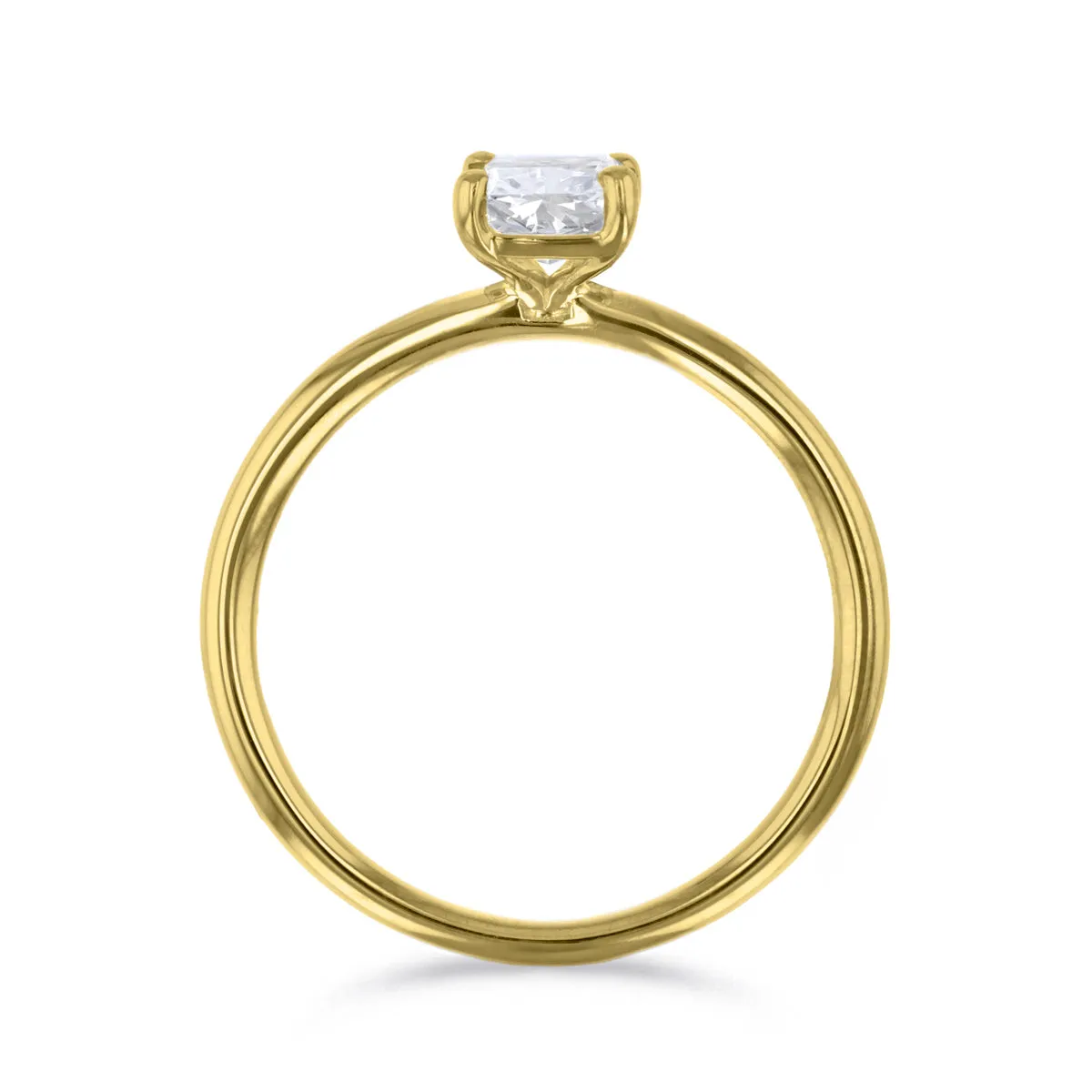 0-50ct Sofia Radiant Cut Diamond Solitaire Engagement Ring | 18ct Yellow Gold