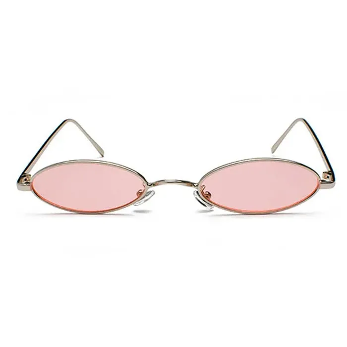 00's Style Skinny Oval Sunglasses