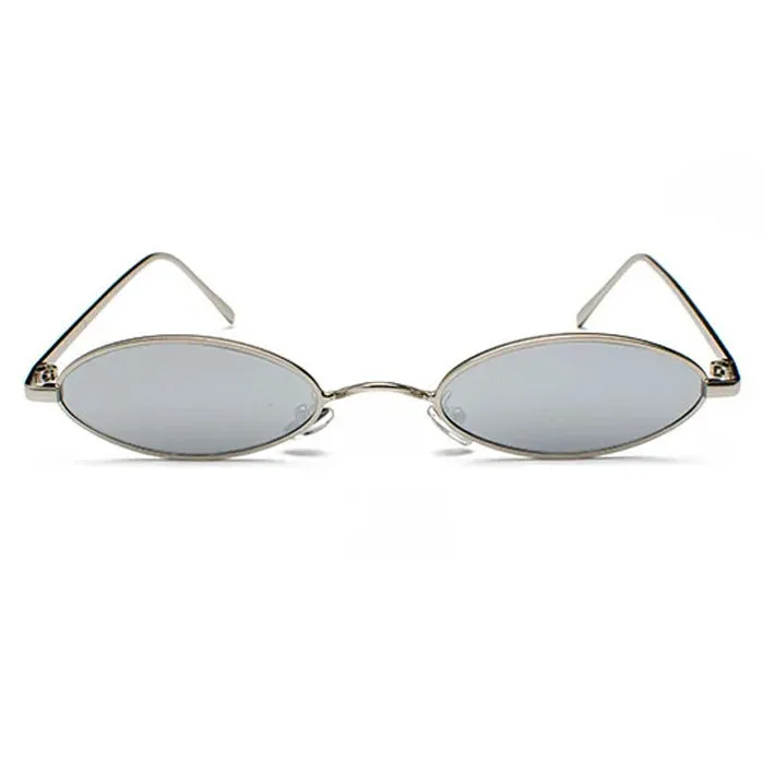 00's Style Skinny Oval Sunglasses