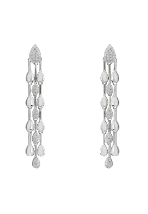 April Showers Drop Earrings Silver