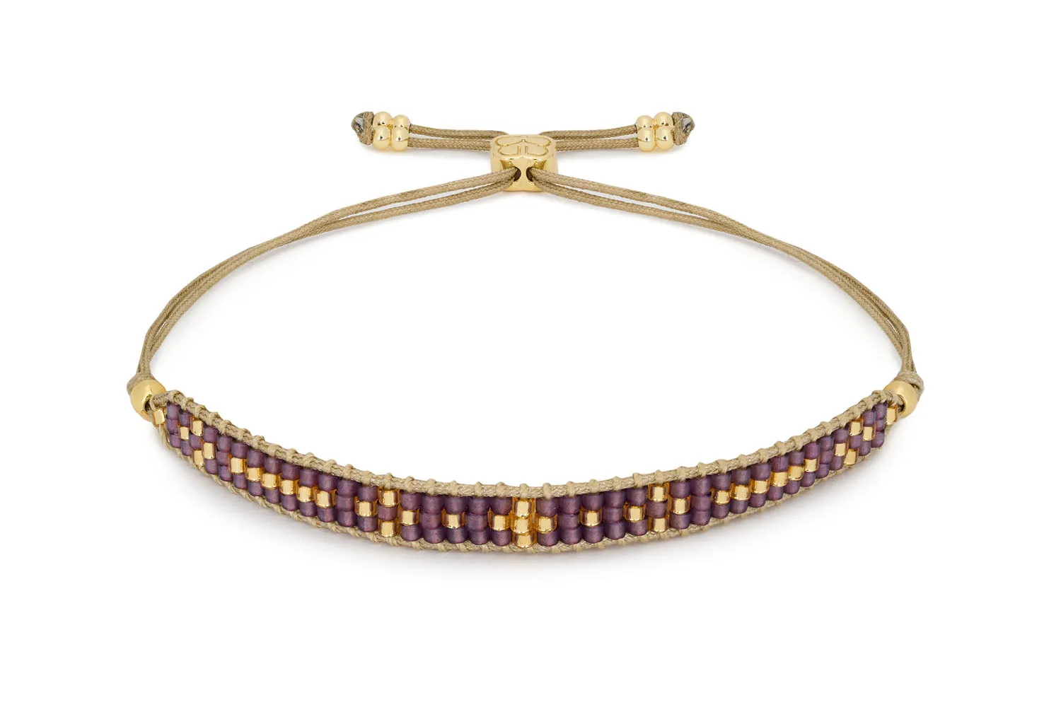 Aslan Gold Mulberry Beaded Friendship Bracelet