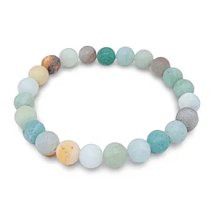 Bracelet - Amazonite - Frosted - 8mm