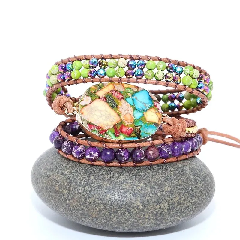 Calming Earth Wrap Bracelet