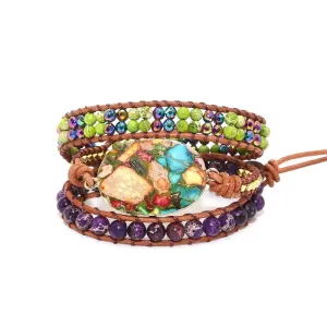 Calming Earth Wrap Bracelet