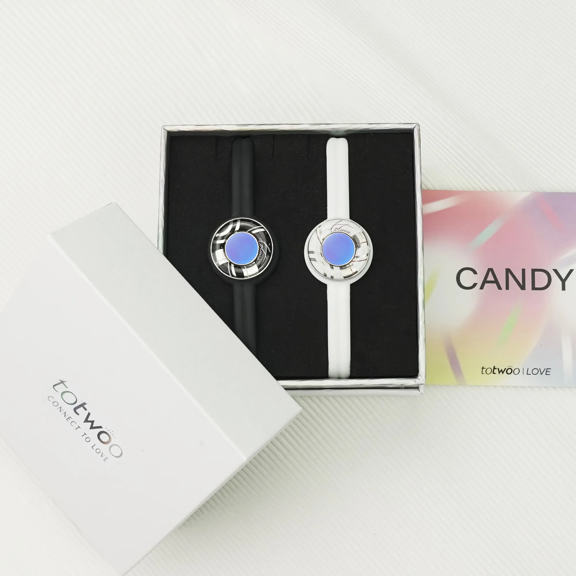 Candy Wave Touch Bracelets (Black White)
