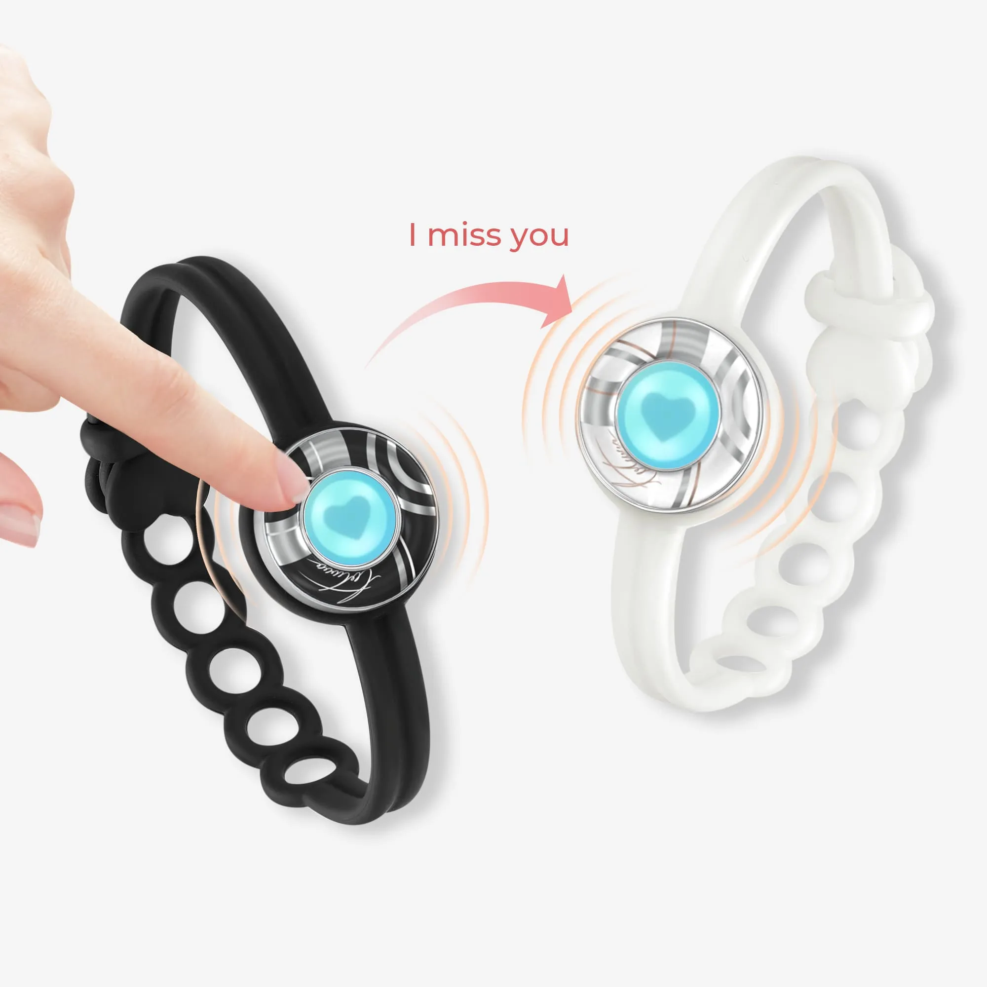 Candy Wave Touch Bracelets (Black White)