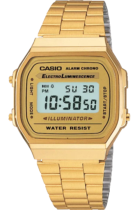 CASIO VINTAGE A168WG-9 ILLUMINATOR WATCH - GOLD