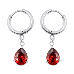 Crimson Veil Earrings