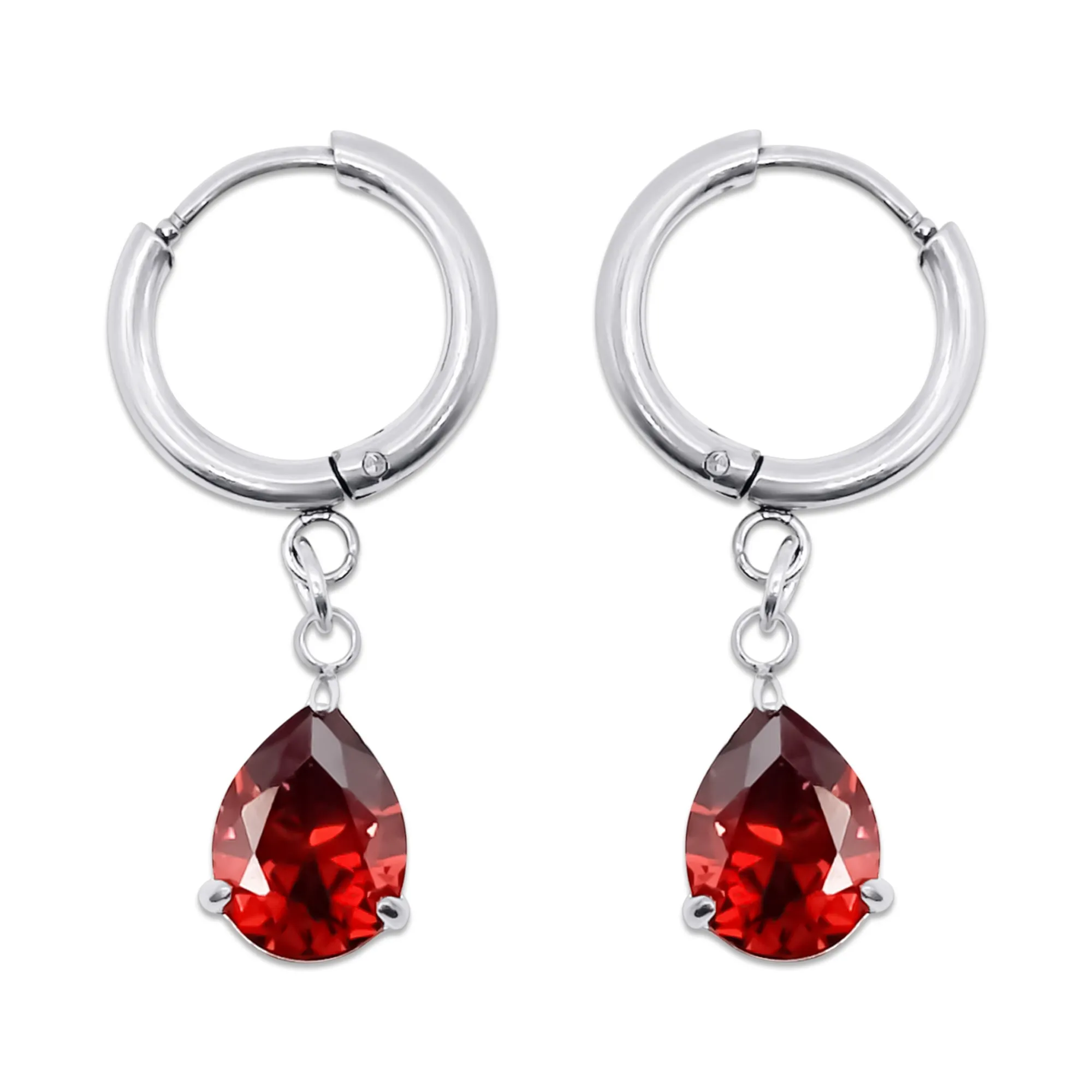Crimson Veil Earrings