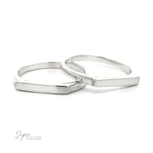 Dainty Silver Bar Ring