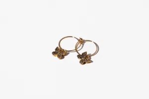 Delicate Butterfly Pave Earring