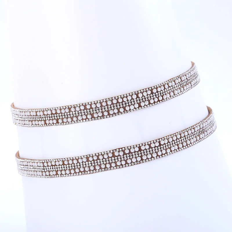 Distinctive Rhinestone Hat Band