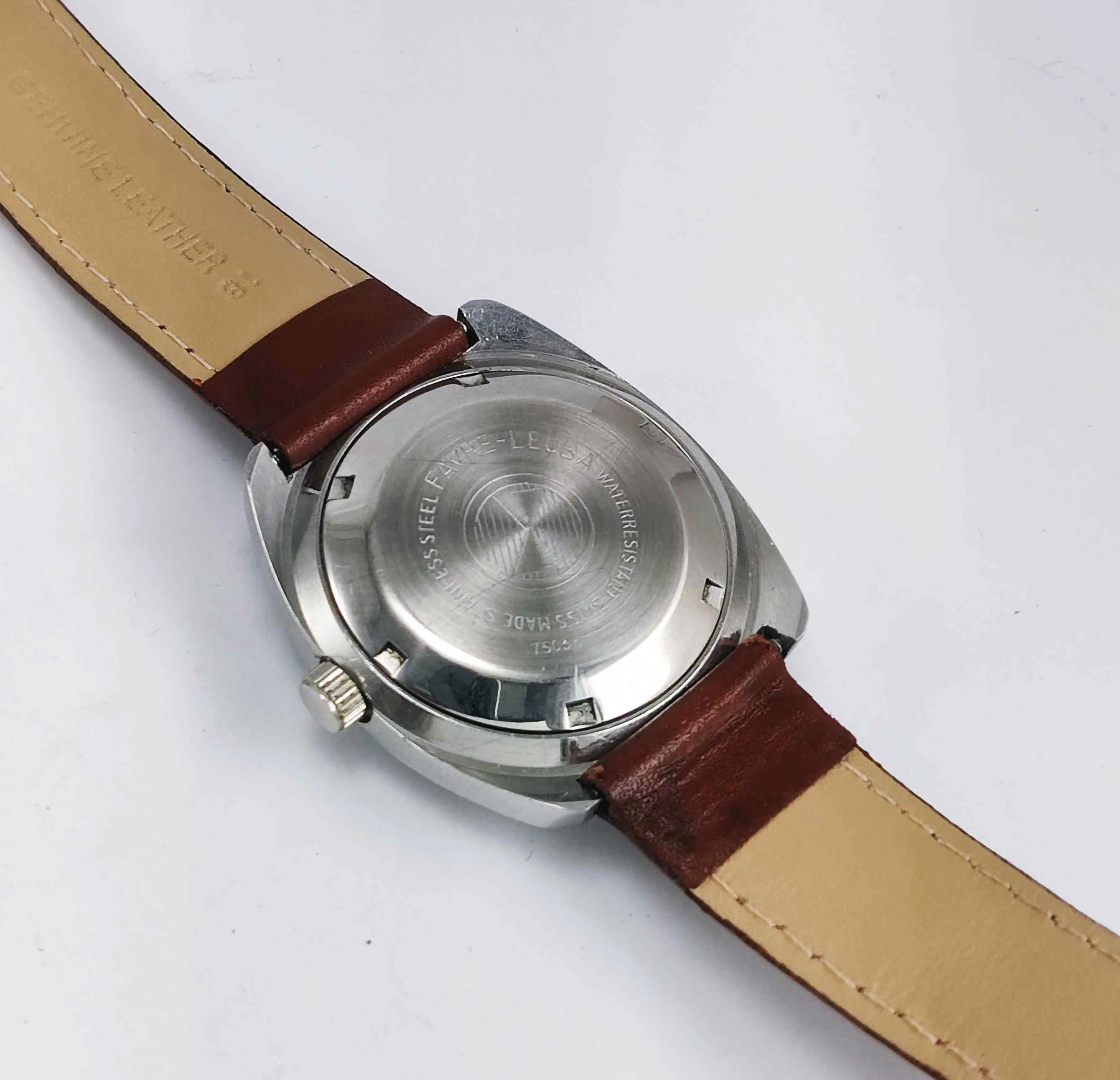 Favre Leuba Geneve 908 Silver Dial Automatic 25 Jewels Men's Wrist Watch