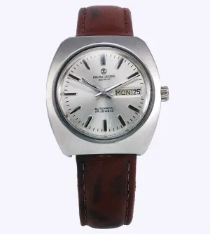 Favre Leuba Geneve 908 Silver Dial Automatic 25 Jewels Men's Wrist Watch