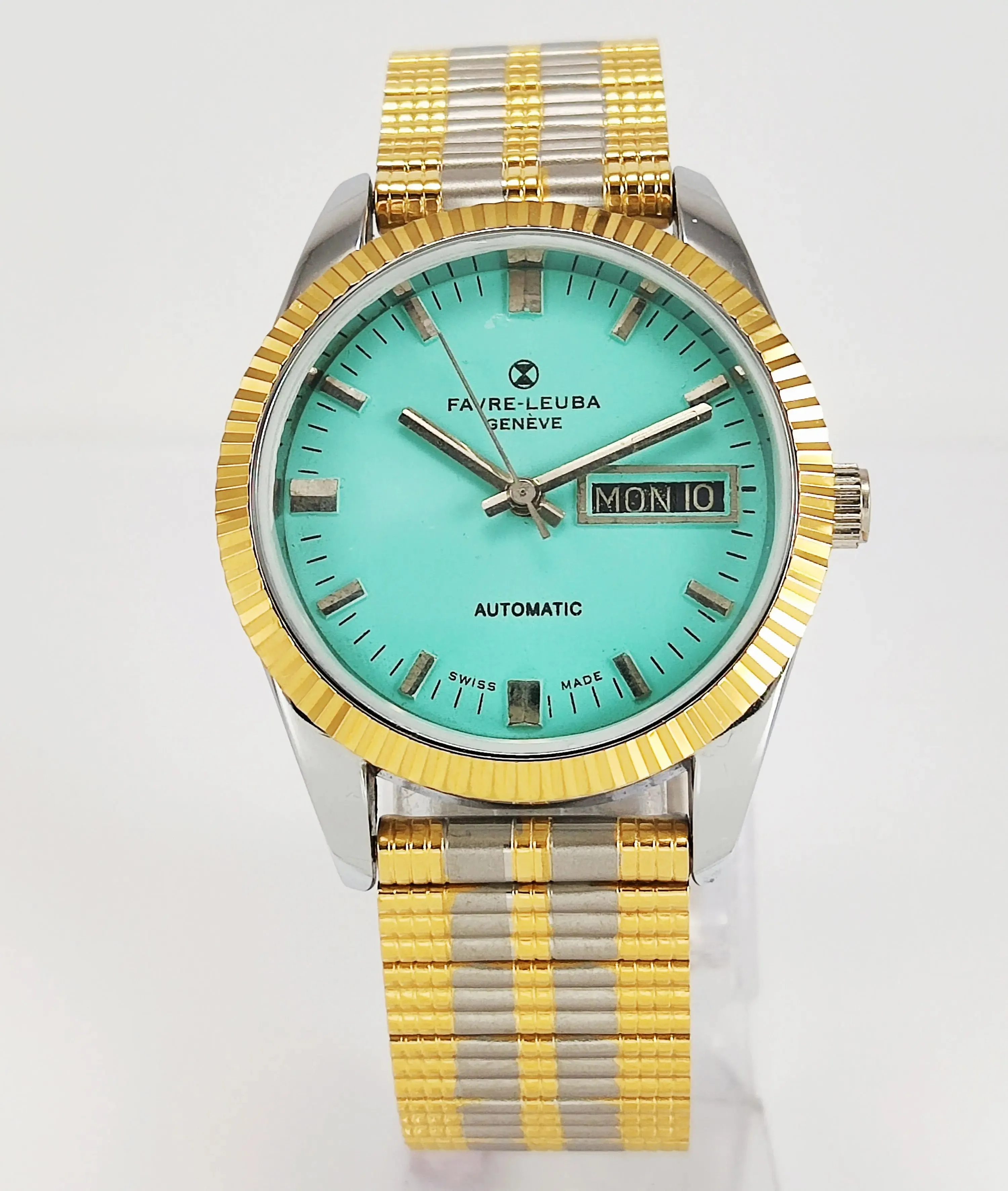 Favre Leuba Geneve Automatic-2066 Turquoise Dial Men's Watch