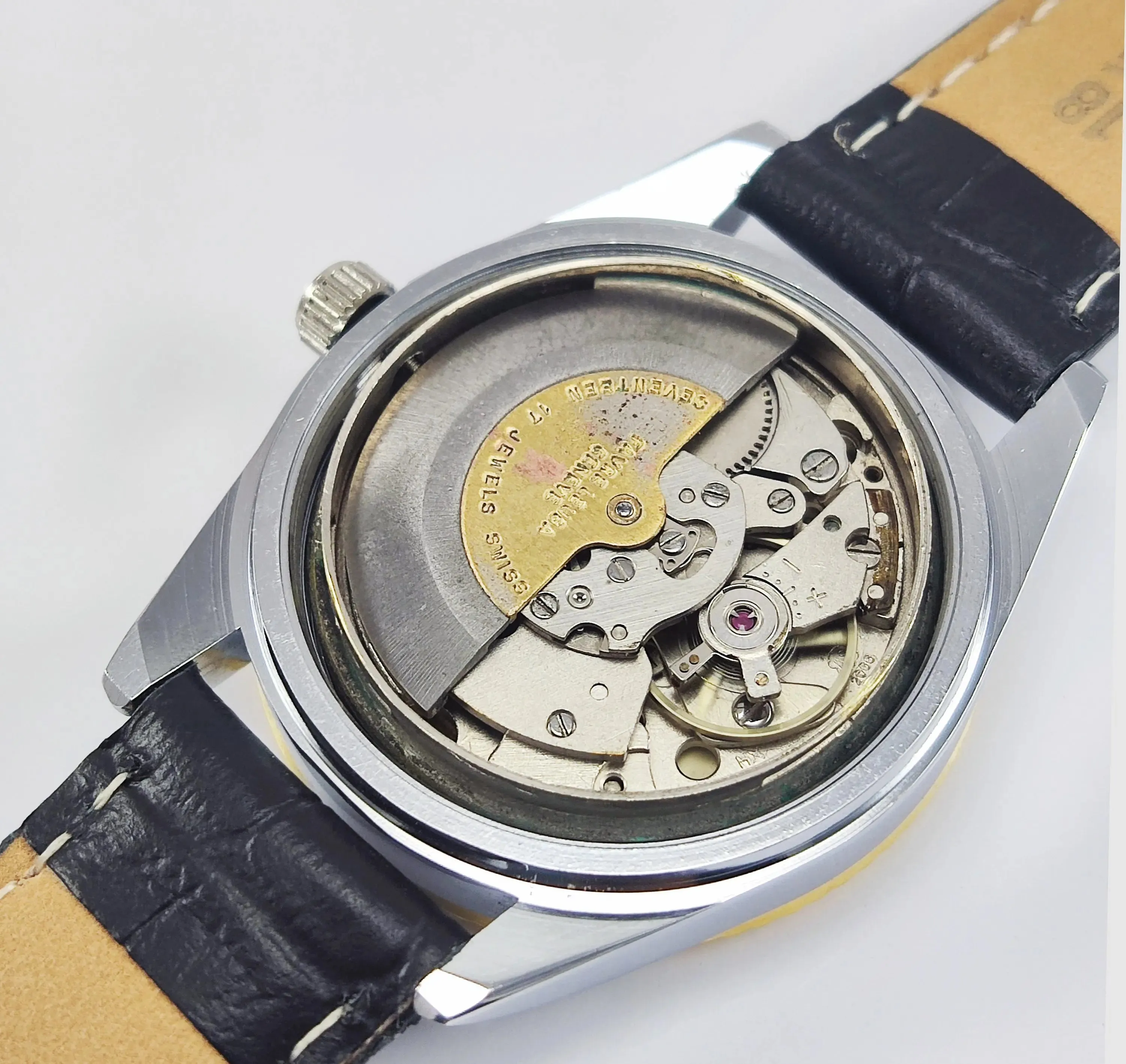 Favre Leuba Geneve Pista Green Dial 2066 Automatic 17 Jewels Men's Watch