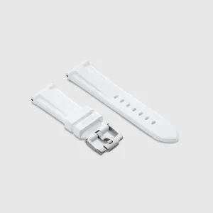 FKM Rubber Strap for Panerai Radiomir - Polar White