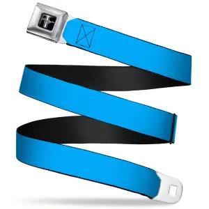 Ford Mustang Seatbelt Belt - Baby Blue Webbing