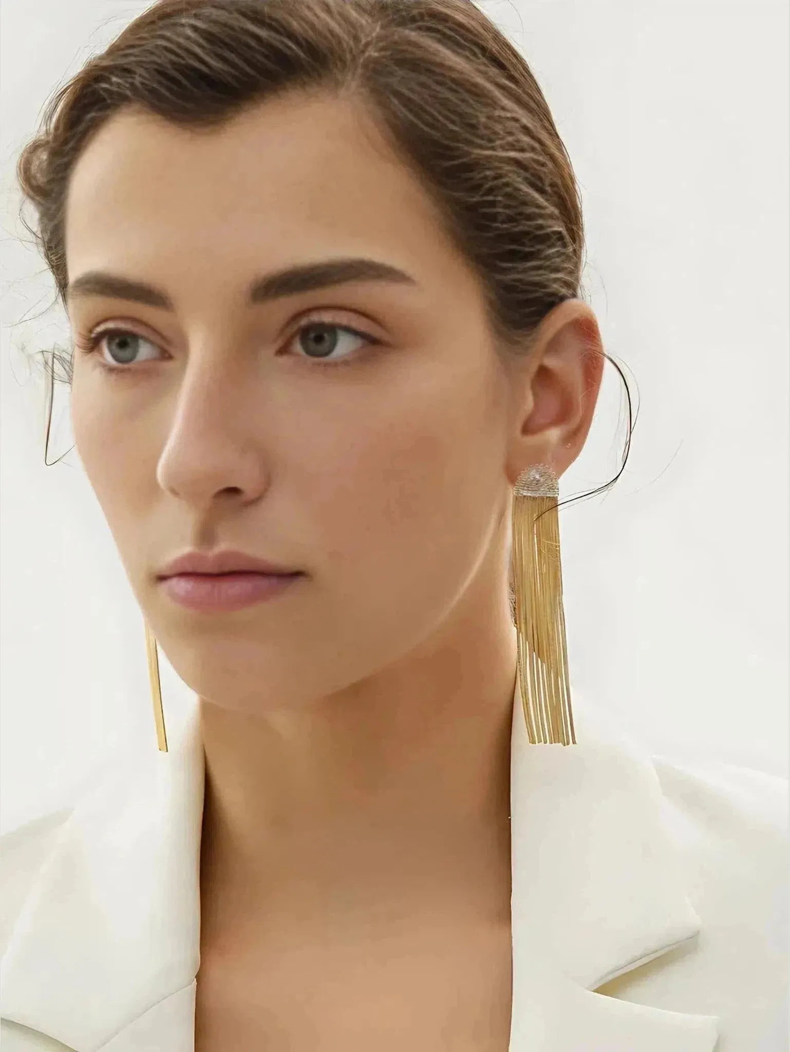Furano Studio 18k Gold Plated Tassel Earrings