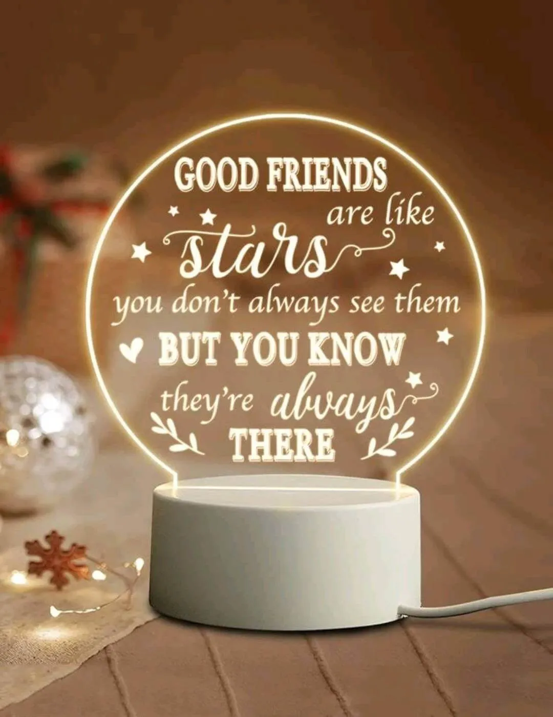 Gift - LED heart - good friends