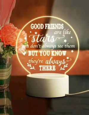 Gift - LED heart - good friends