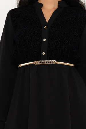 Gold Link Clasp Elastic Belt