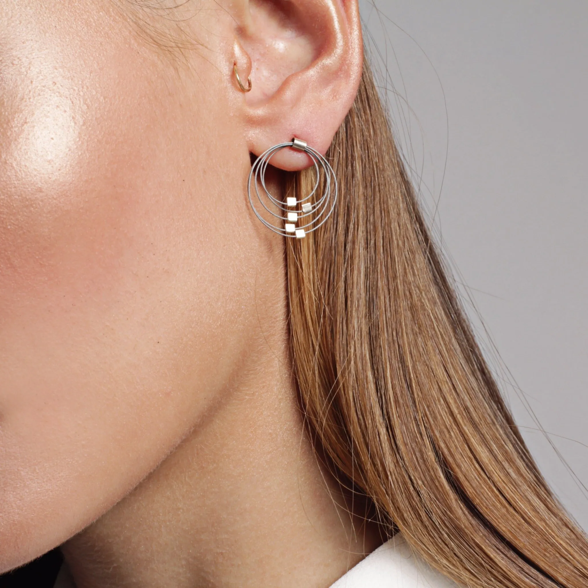 Grad Circle Hook Earrings (SINGLE EARRING ORDERING)