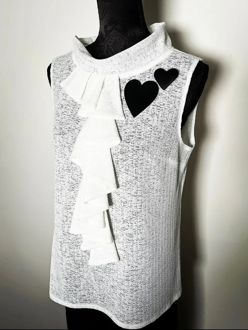 Heart Brooch - Matte Black