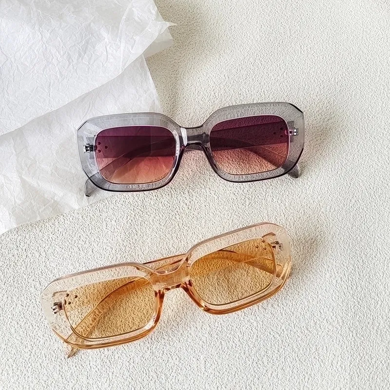 Ig Style Vacation Cool Style Solid Color Pc Resin Oval Frame Full Frame Women's Sunglasses