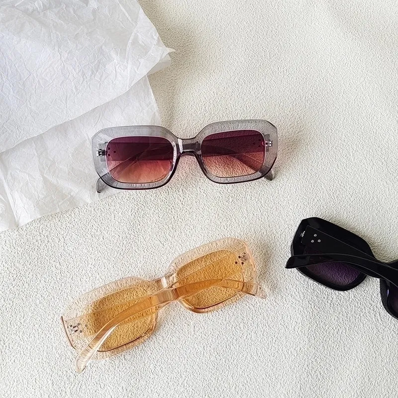 Ig Style Vacation Cool Style Solid Color Pc Resin Oval Frame Full Frame Women's Sunglasses