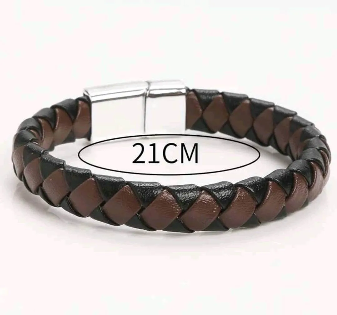 Jewellery - Unisex - bracelet - brown braided