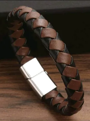 Jewellery - Unisex - bracelet - brown braided