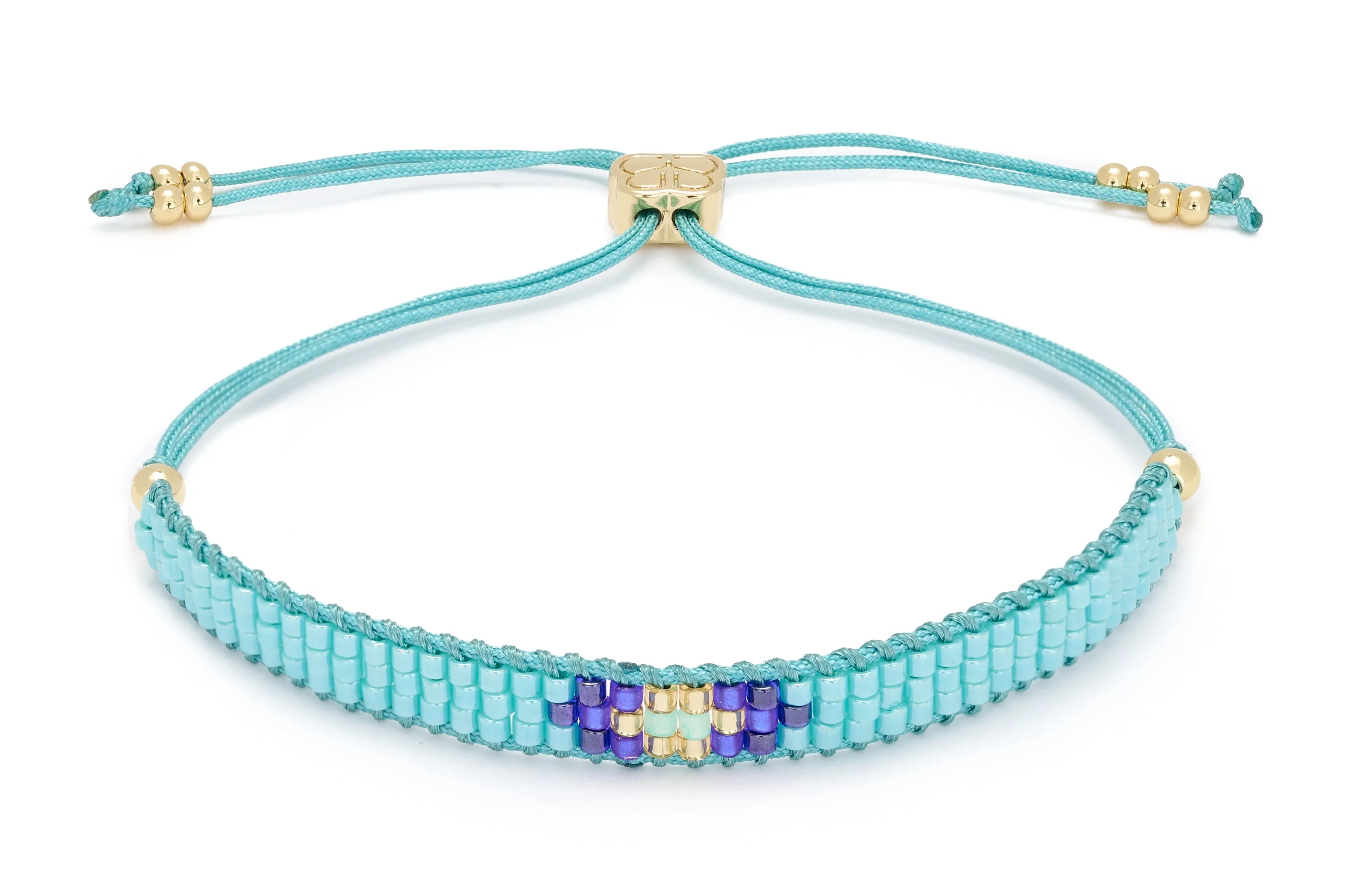 Jump Aqua Beaded Bracelet