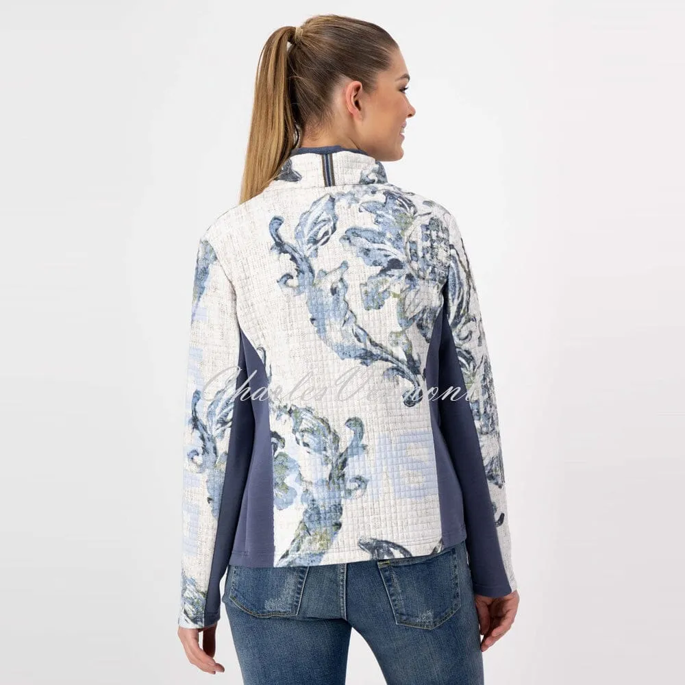 Just White Jacket Floral Pattern – Style J1038