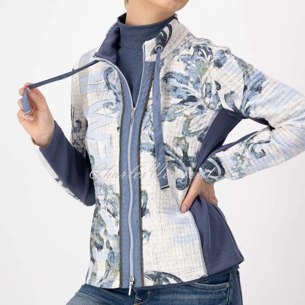 Just White Jacket Floral Pattern – Style J1038