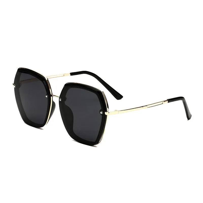 Korean Style Geometric Frame Sunglasses