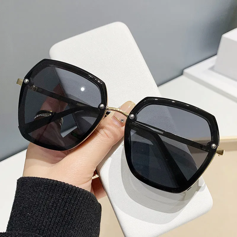 Korean Style Geometric Frame Sunglasses