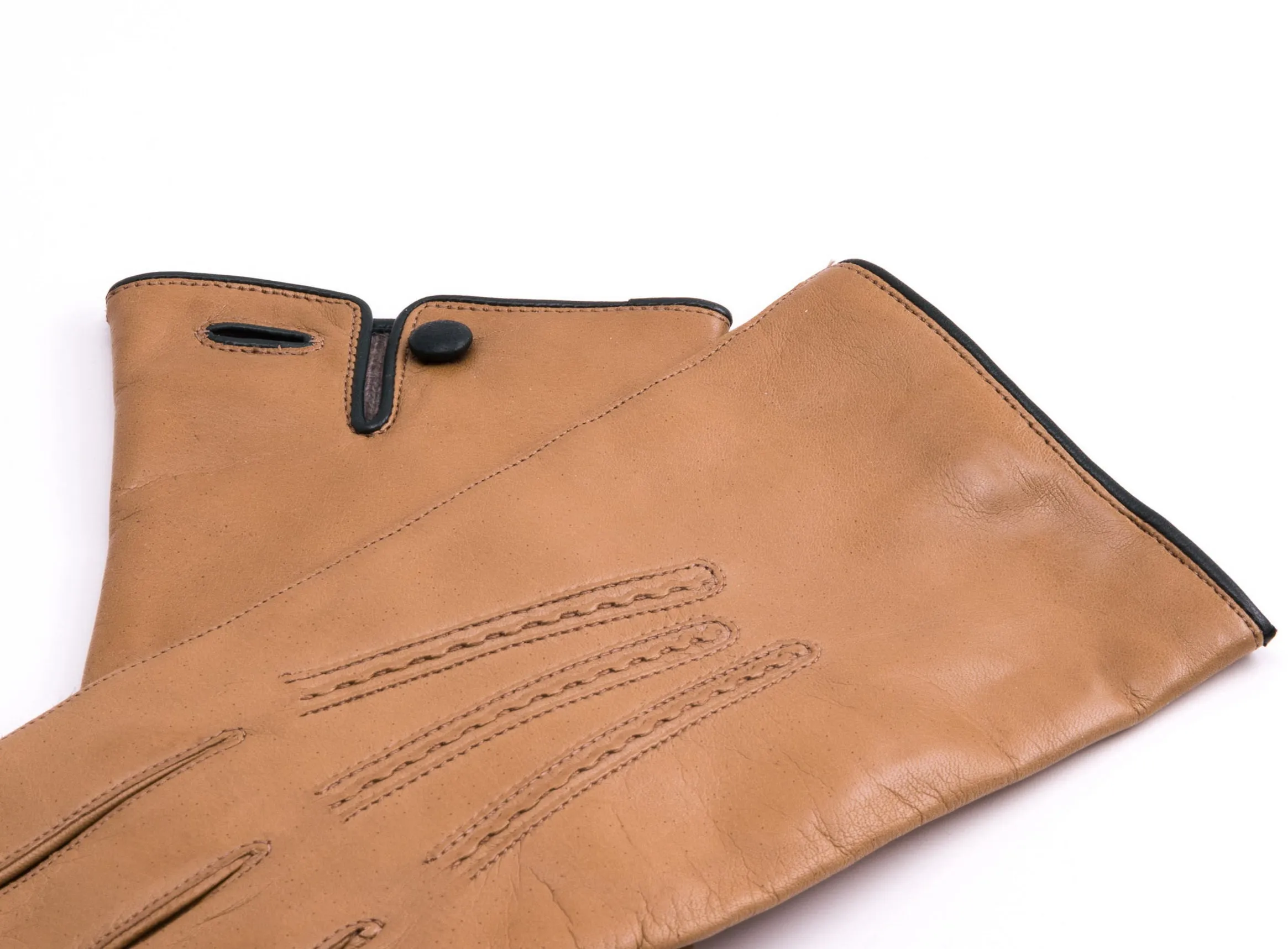 Light Tan Cashmere Lined Lamb Nappa Gloves