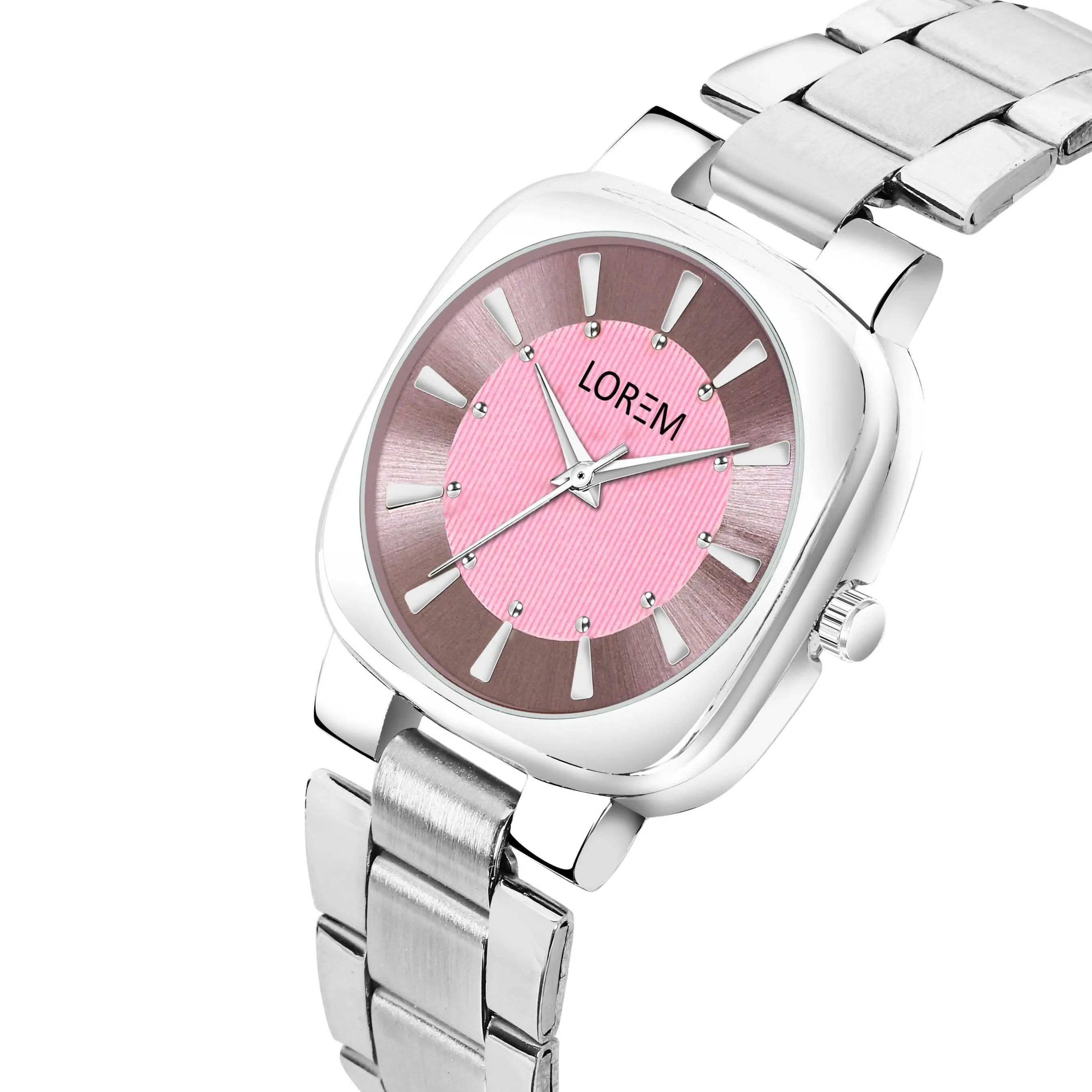LOREM Pink Professional Analog Watch For Women LR301