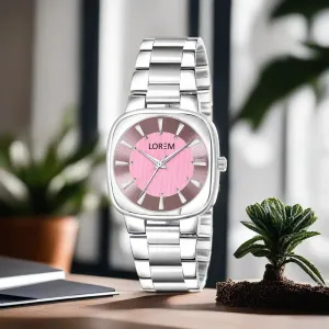 LOREM Pink Professional Analog Watch For Women LR301