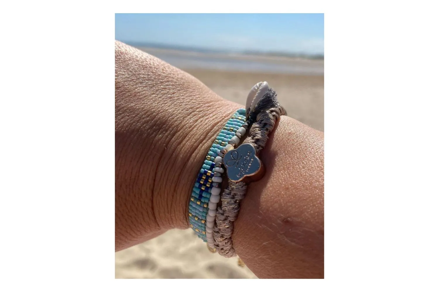 Matira Blue Beaded Friendship Bracelet