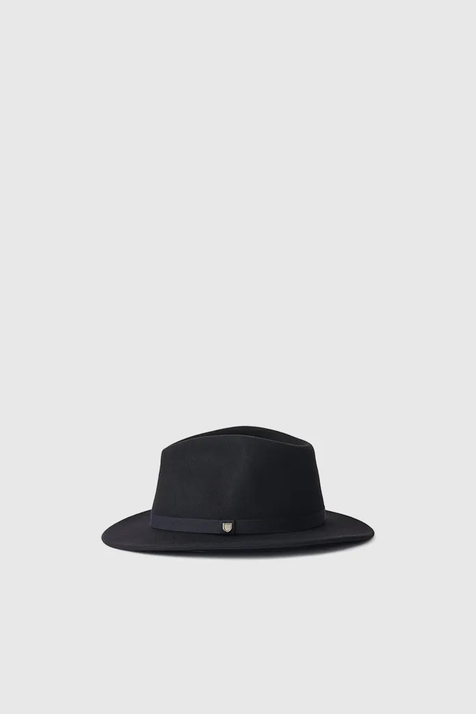 Messer Packable Fedora - Black / Black