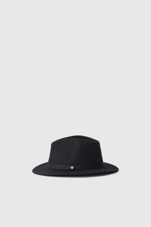 Messer Packable Fedora - Black / Black