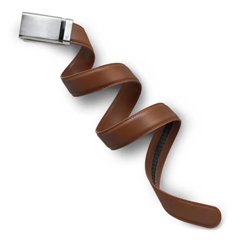 Mission Belt Alloy/Tan Brown