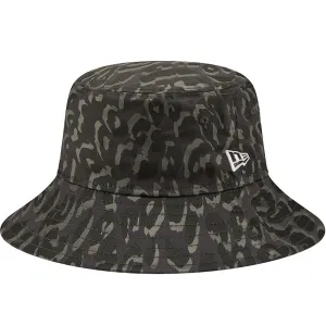 New Era Leopard Print Tapered Bucket Hat - Grey