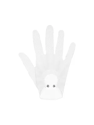 Nirvana White Short Gloves