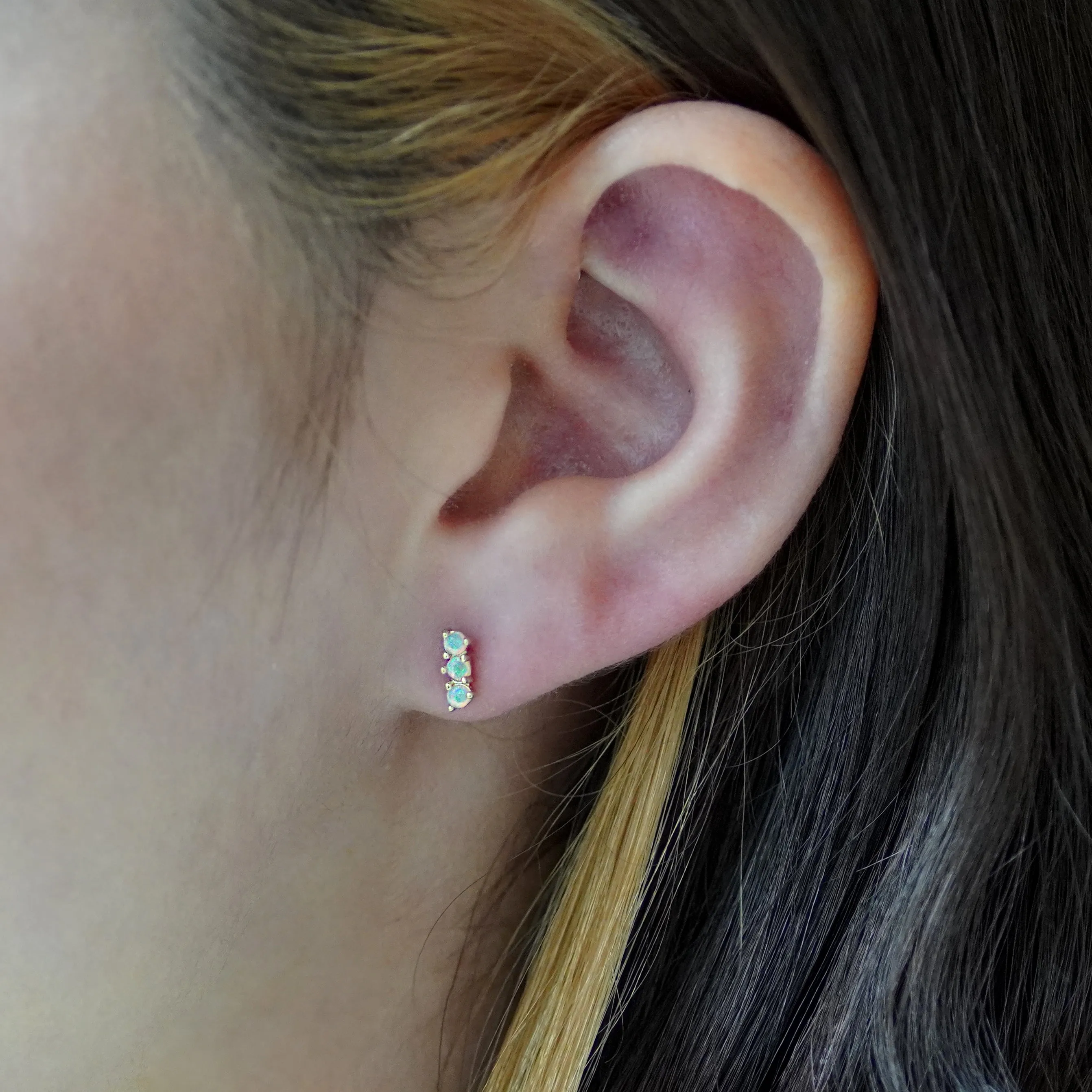 Opal Stud Earrings