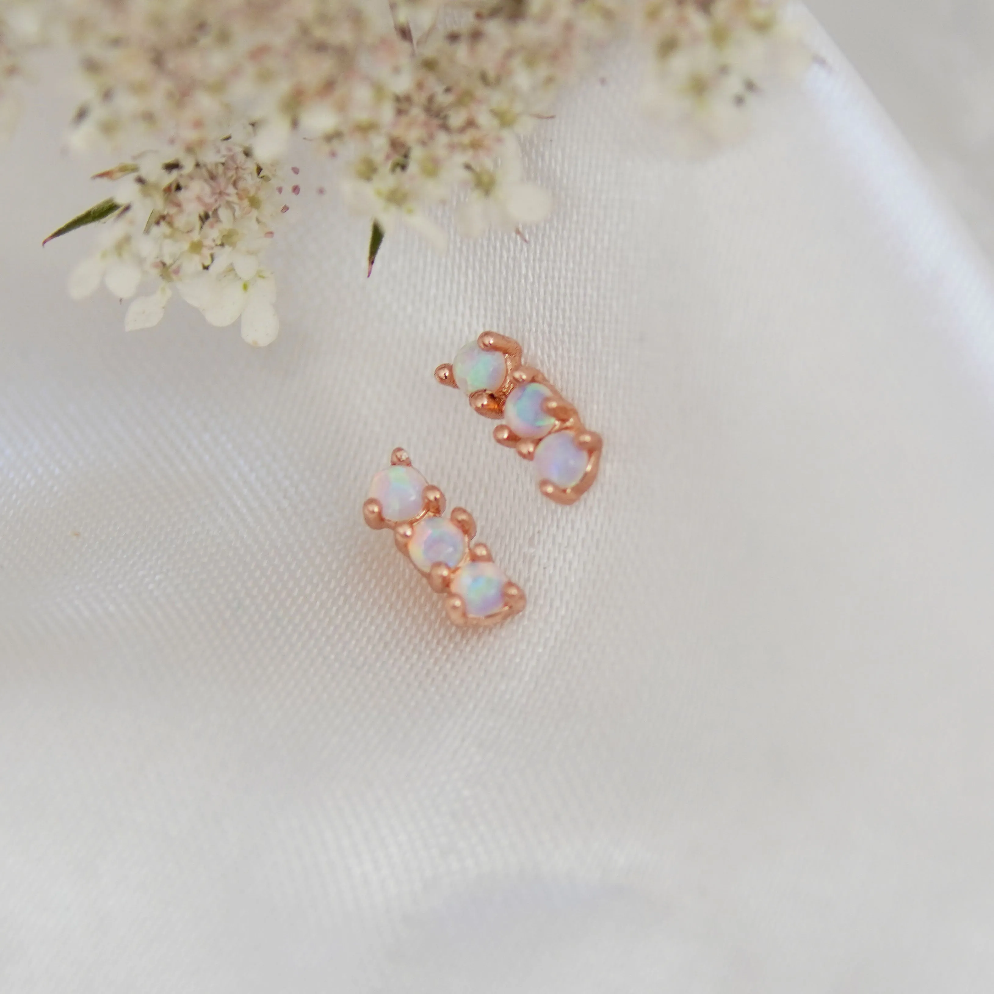 Opal Stud Earrings