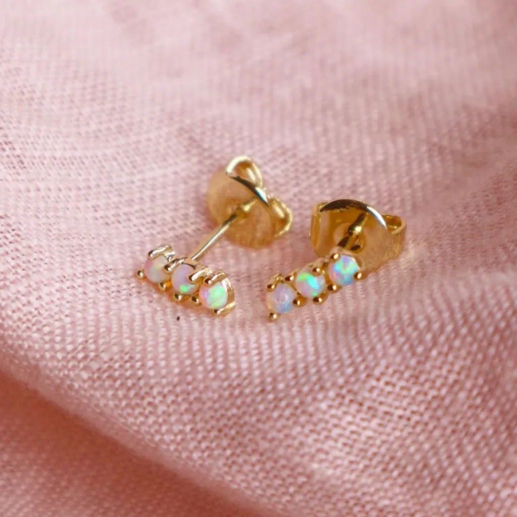 Opal Stud Earrings