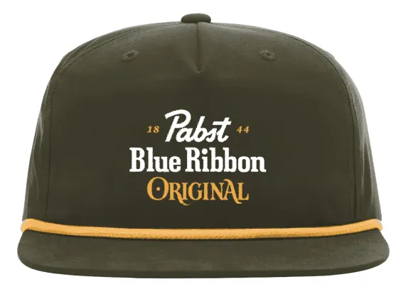 Pabst Blue Ribbon Original (Green) / Rope Snapback Hat